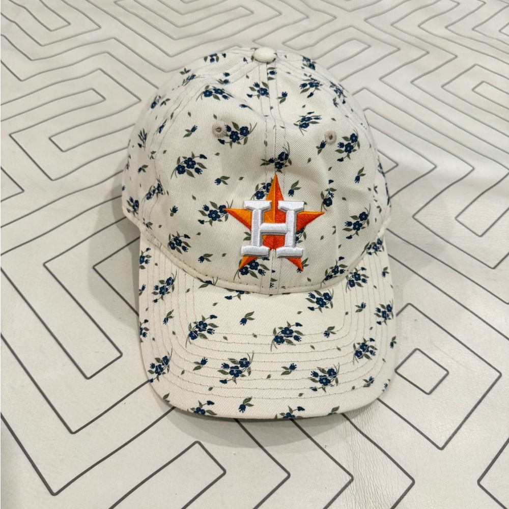 New Era Cream Floral Houston Astros Hat